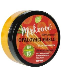 Vivaco Bio 100% prírodné Mrkvové opaľovacie maslo SPF15 150ml