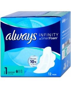 Always 1 Infinity Absorbs 10x Normal hygienické vložky 12ks