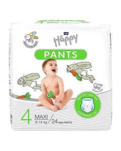 Bella Happy Pants4 plienky 24ks Maxi  8-14kg
