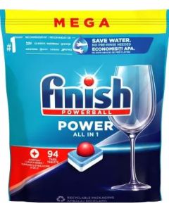 Finish Powerball Power All in1 94ks tablety do umývačky riadu