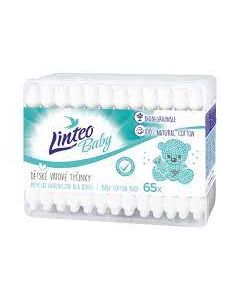 Linteo Baby 100% Natural Cotton papierové vatové tyčinky 65ks box