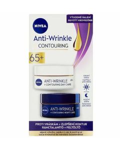 Nivea Anti-Wrinkle Contouring DUO 65+ protivráskový denný, nočný krém SPF30 50ml
