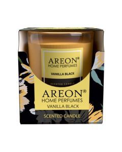 Areon Vanilla Black vonná sviečka v skle 120g