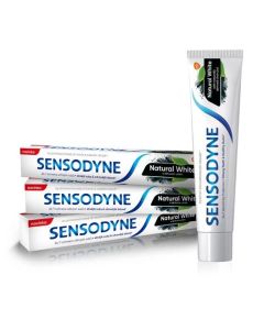 Sensodyne Natural White zubná pasta s aktívnym uhlím 75ml