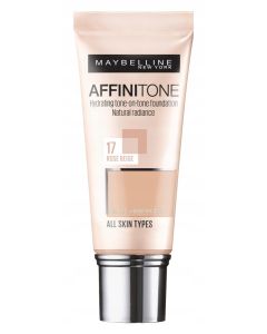 Maybelline New York Affinitone 17 Rose Beige hydratačný make-up 30ml