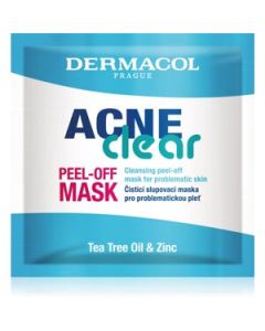 Dermacol ACNE Clear jednorázová zlupovacia pleťová maska 8ml