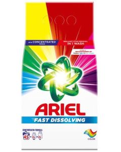 Ariel Color Fast Dissolving prášok na pranie 2475g 45 praní