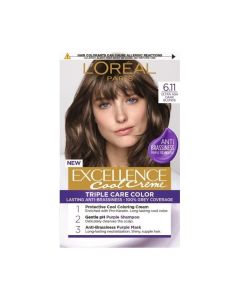Loréal Excellence Cool Creme 6.11 Ultra Popolavá Tmavá Blond farba na vlasy