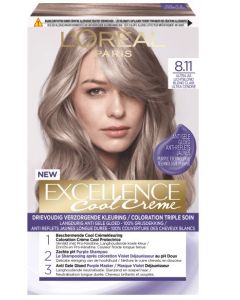 Loréal Excellence Cool Creme 8.11 Ultra Popolavá Svetlá Blond farba na vlasy