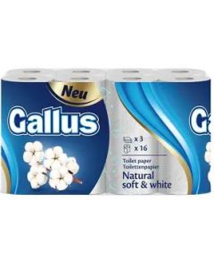 Gallus Natural Soft & White toaletný papier 3 vrstvový 16ks 1468