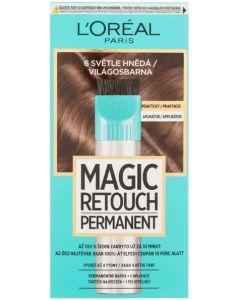 Loréal Magic Retouch Permanent 6 Svetlo Hnedá farba na zakrytie odrastov 27+18ml