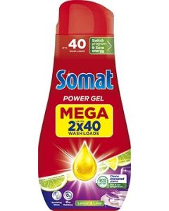 Somat All in 1Lemon & Lime gél do umývačky 2x720ml
