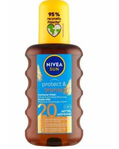Nivea Sun Protect & Bronze olej na opaľovanie v spreji SPF20 200ml