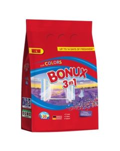 Bonux Color Lavender prášok na pranie 3in1 1,5kg 20 praní