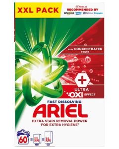 Ariel Fast Dissolving Ultra Oxi prášok na pranie 3300g 60 praní