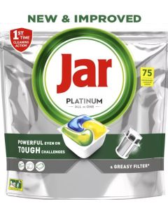 Jar Platinum ALL IN ONE Lemon tablety do umývačky riadu 75ks