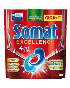 Somat Giga+ Excellence 4in1 tablety do umývačky riadu 75ks