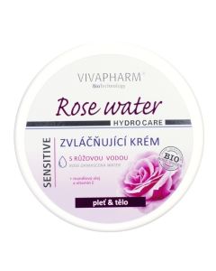 VivaPharm Rose Water zvláčňujúci krém na tvár a telo 200ml