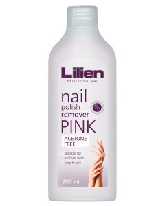 Lilien Profesional Pink odlakovač na nechty bez acetónu ružový 200ml