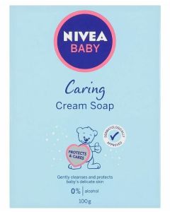 Nivea Baby Caring tuhé krémové mydlo 100g 80500