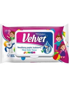 Velvet Junior vlhčený toaletný papier 48ks