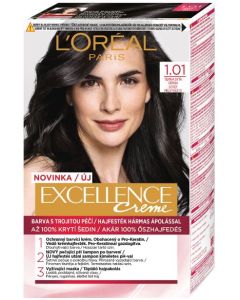 Loréal Excellence Creme 1.01 Temná sýta čierna farba na vlasy