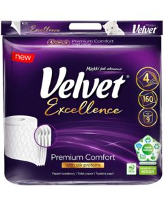 Velvet Excellence toaletný papier 4-vrstvový 9ks