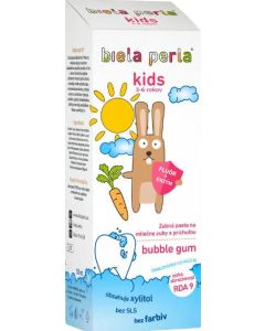 Biela Perla Kids 3-6 rokov Bubble gum zubná pasta 50ml