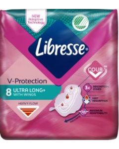 Libresse V-Protection Ultra Long hygienické vložky 8ks
