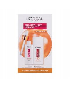 Loréal Paris Revitalift Clinical Duo Anti-UV Fluid s vitamínom C 1x30ml, 1x50ml