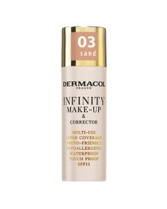 Dermacol Infinity & Corrector 03 Sand vysoko kricí make-up 20g