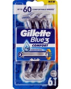Gillette Blue3 Comfort jednorázový strojček 6ks