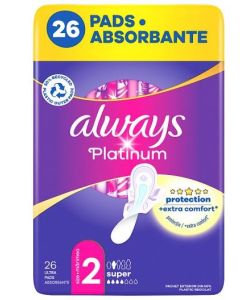 Always Platinum Quatro Super hygienické vložky 26ks