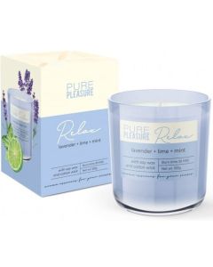 Bartek dekoratívna sviečka Pure Relax Lavender & Lime & Mint 150g