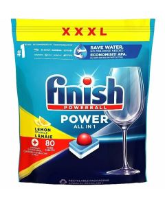 Finish Powerball Power All in1 Lemon tablety do umývačky riadu 80ks