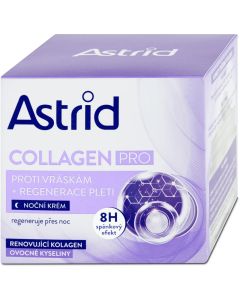Astrid Collagen PRO nočný krém proti vráskam 50ml
