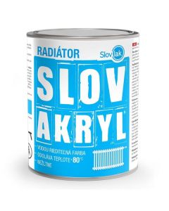 Slovakryl 0100 biela farba na radiátory 0,75kg