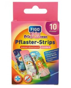 Figo Plaster-Strips detské vodeodolné náplaste pre dievčatá 10ks