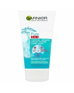 Garnier Skin Naturals Pure 3v1 čistiaci gél, peeling,maska na pleť 150ml