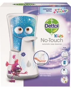 Dettol bezdotykový dávkovač mydla + Kids antibakteriálne tekuté mydlo 250ml