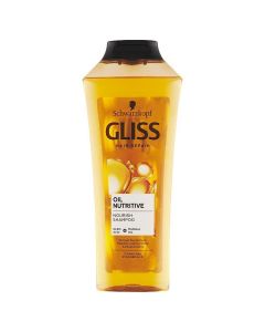 Schwarzkopf Gliss Oil Nutritive šampón na nepoddajné, namáhané vlasy 400ml