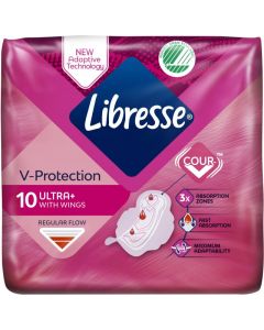 Libresse Freshness & protection Ultra+ hygienické vložky 10ks