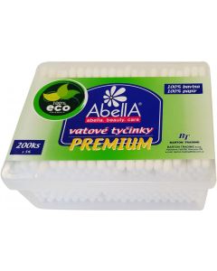 Abella Eco Premium vatové tyčinky v boxe 200ks